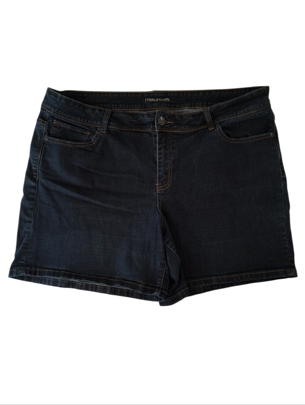 Maurices Plus Size Dark Wash Denim Shorts Size 22